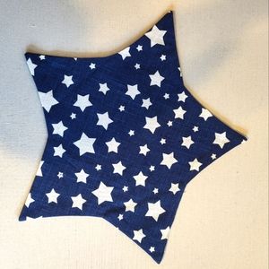 Primitives By Kathy Navy with White Stars Table Mat or Placemat.